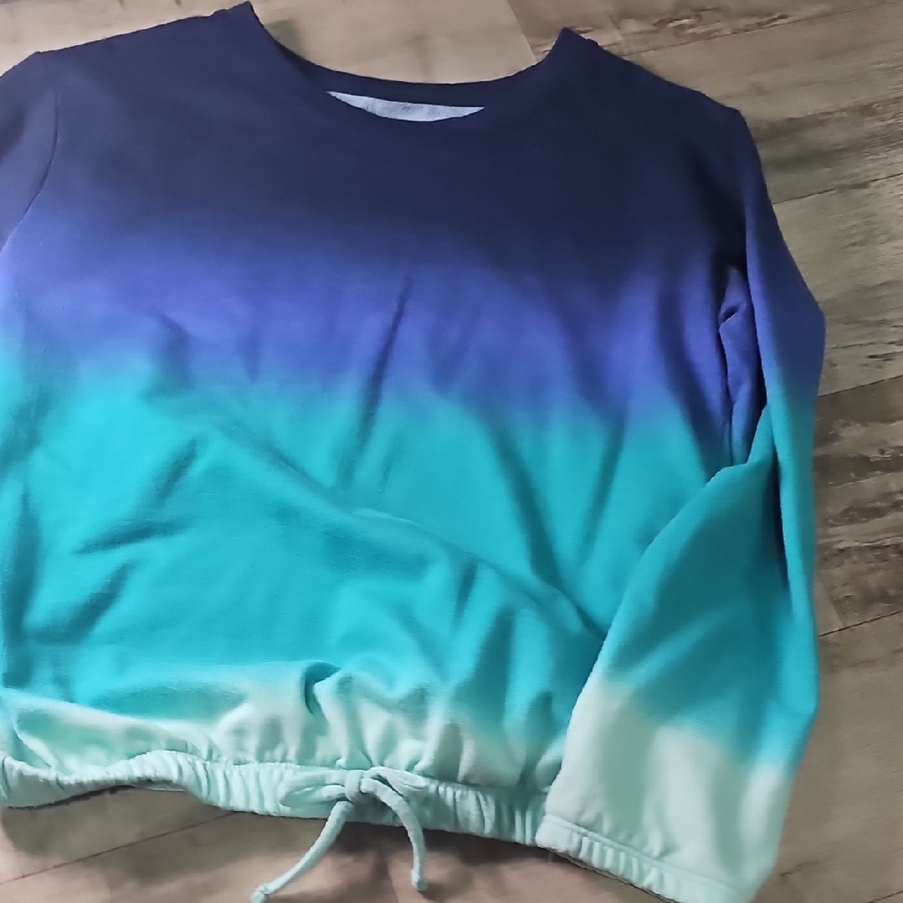 BCG Blue and Green Ombre Kids Sweatshirt